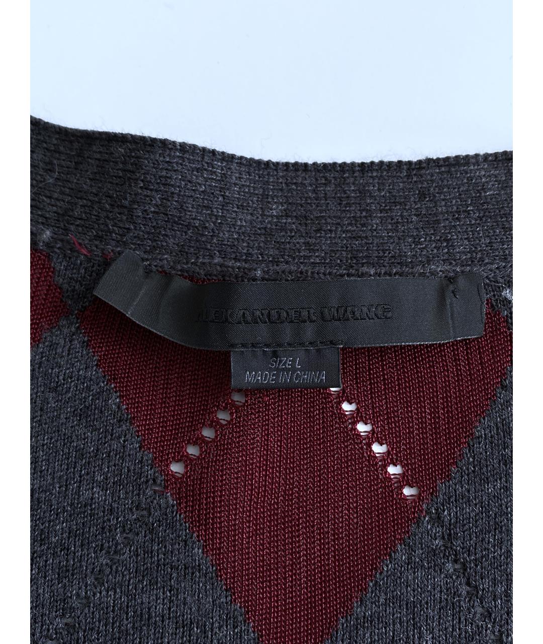 ALEXANDER WANG Мульти шерстяной кардиган, фото 4
