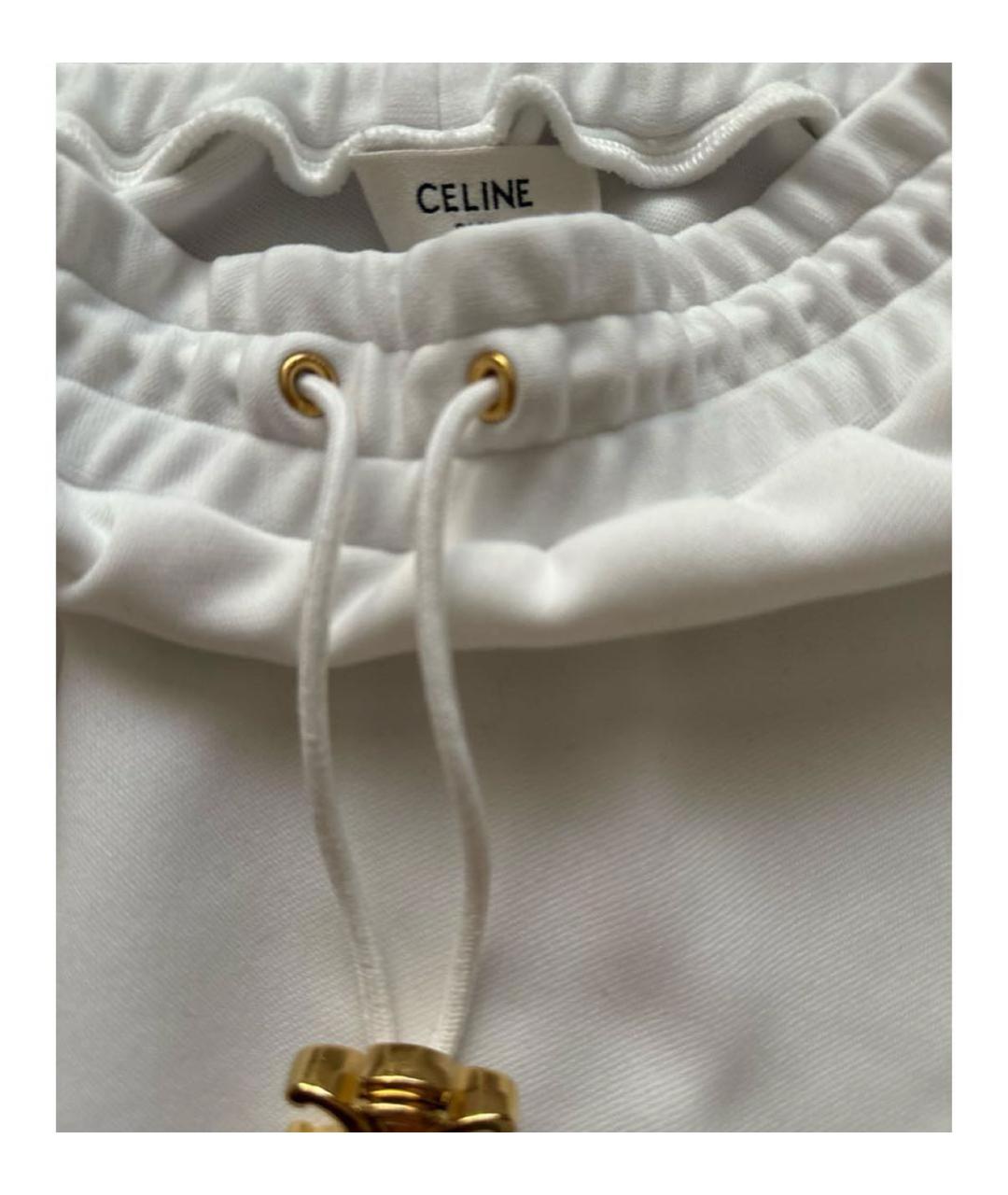 CELINE Белая синтетическая юбка мини, фото 2