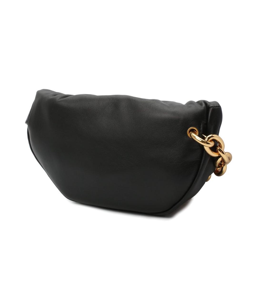 BOTTEGA VENETA Черная кожаная поясная сумка, фото 3