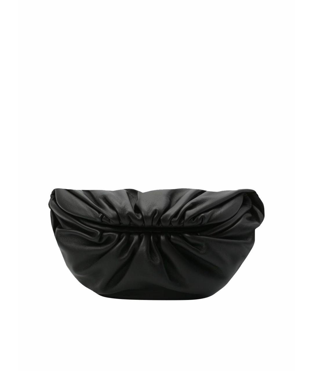 BOTTEGA VENETA Черная кожаная поясная сумка, фото 1