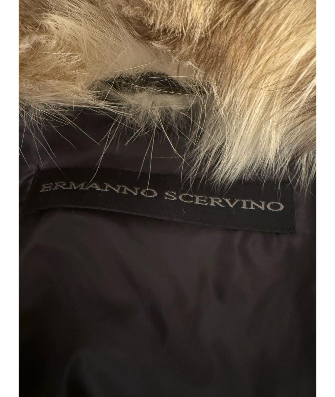 ERMANNO SCERVINO Серое шерстяное пальто, фото 2