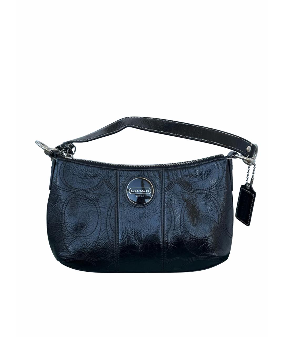 COACH Черная кожаная сумка тоут, фото 1