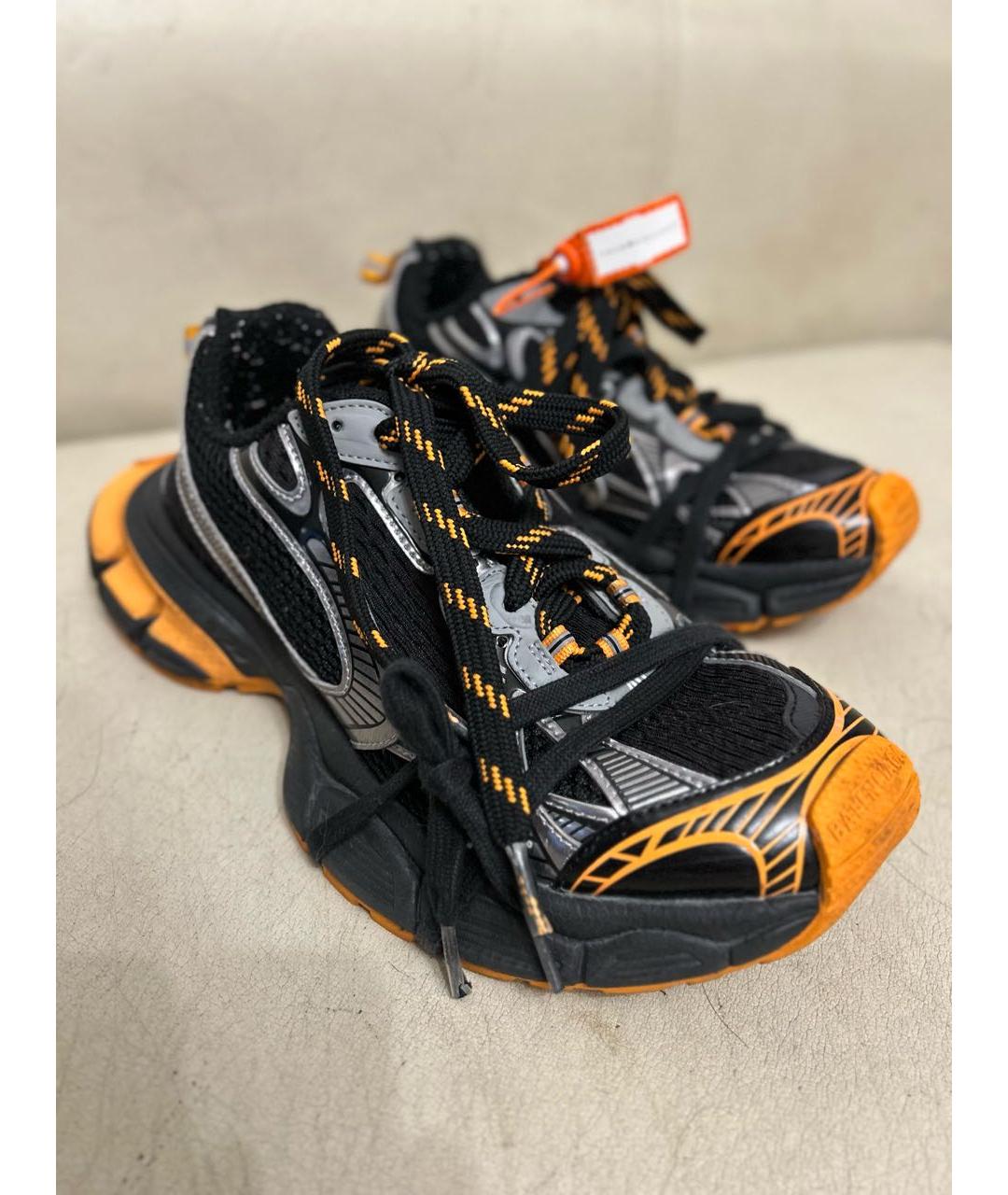 BALENCIAGA Оранжевое низкие кроссовки / кеды, фото 2