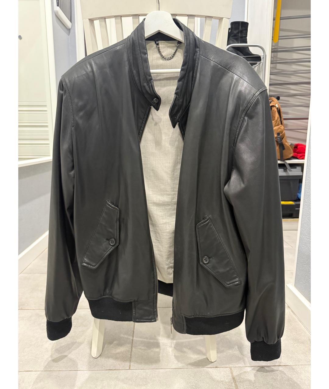 BALMAIN Черная кожаная куртка, фото 9