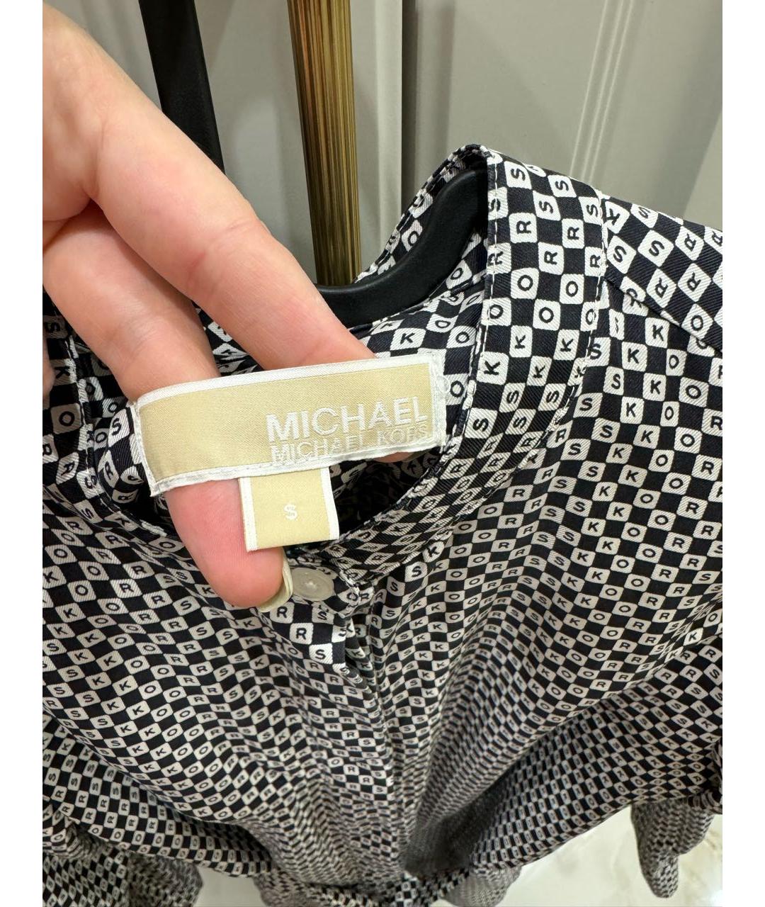 MICHAEL KORS Мульти шелковое повседневное платье, фото 4