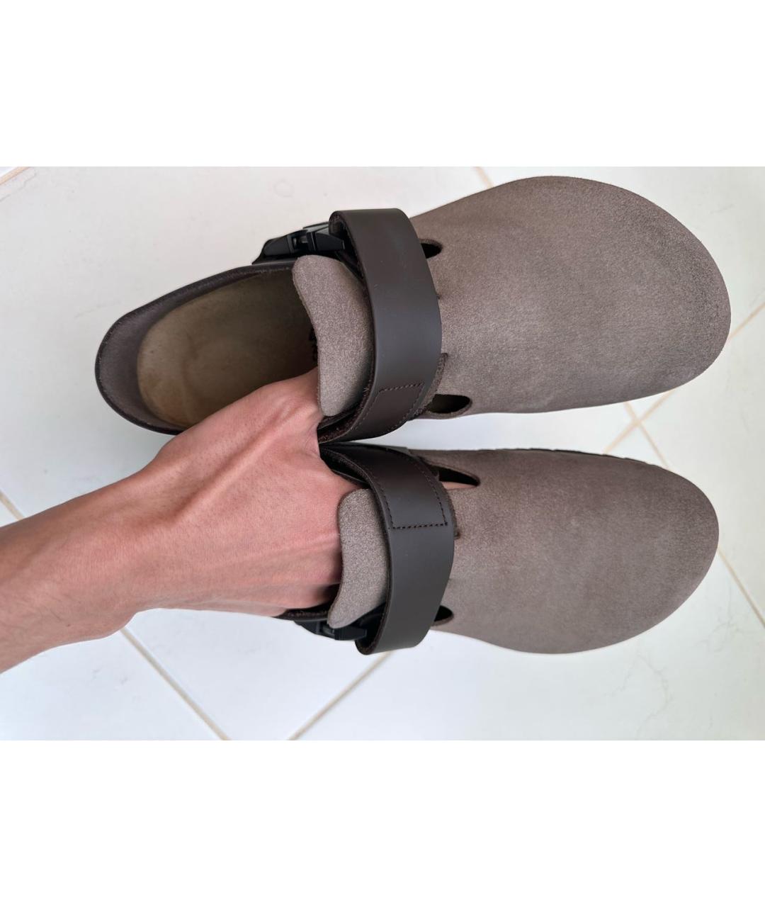 BIRKENSTOCK Бежевые кожаные лоферы, фото 2