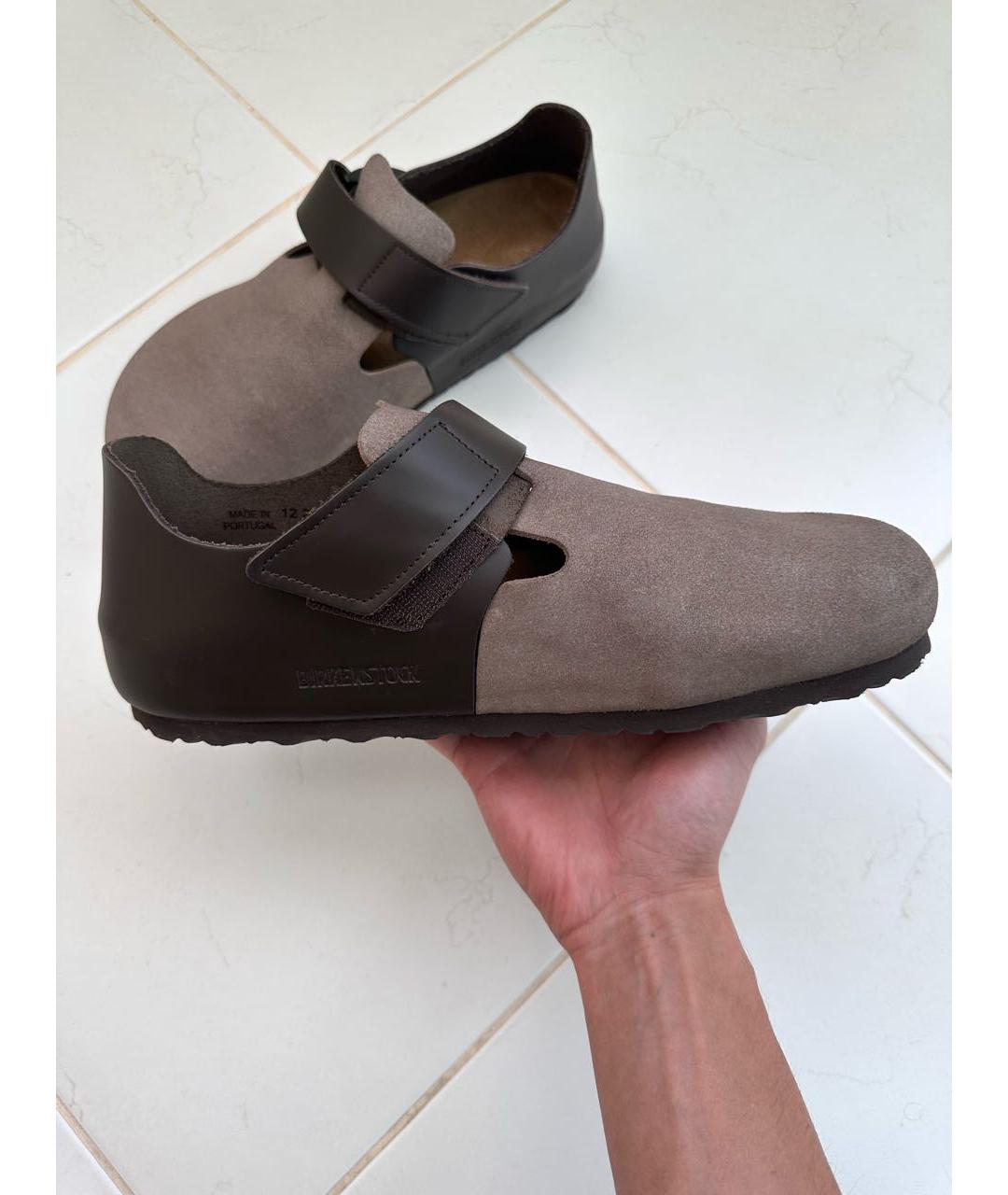 BIRKENSTOCK Бежевые кожаные лоферы, фото 6
