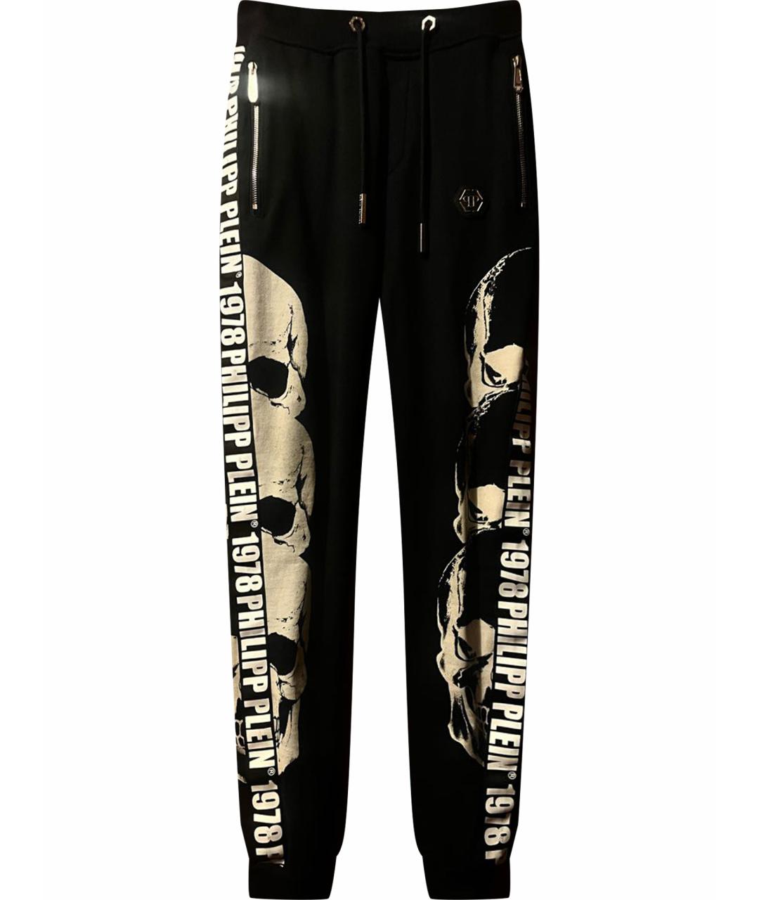 PHILIPP PLEIN Черный хлопковый спортивный костюм, фото 1
