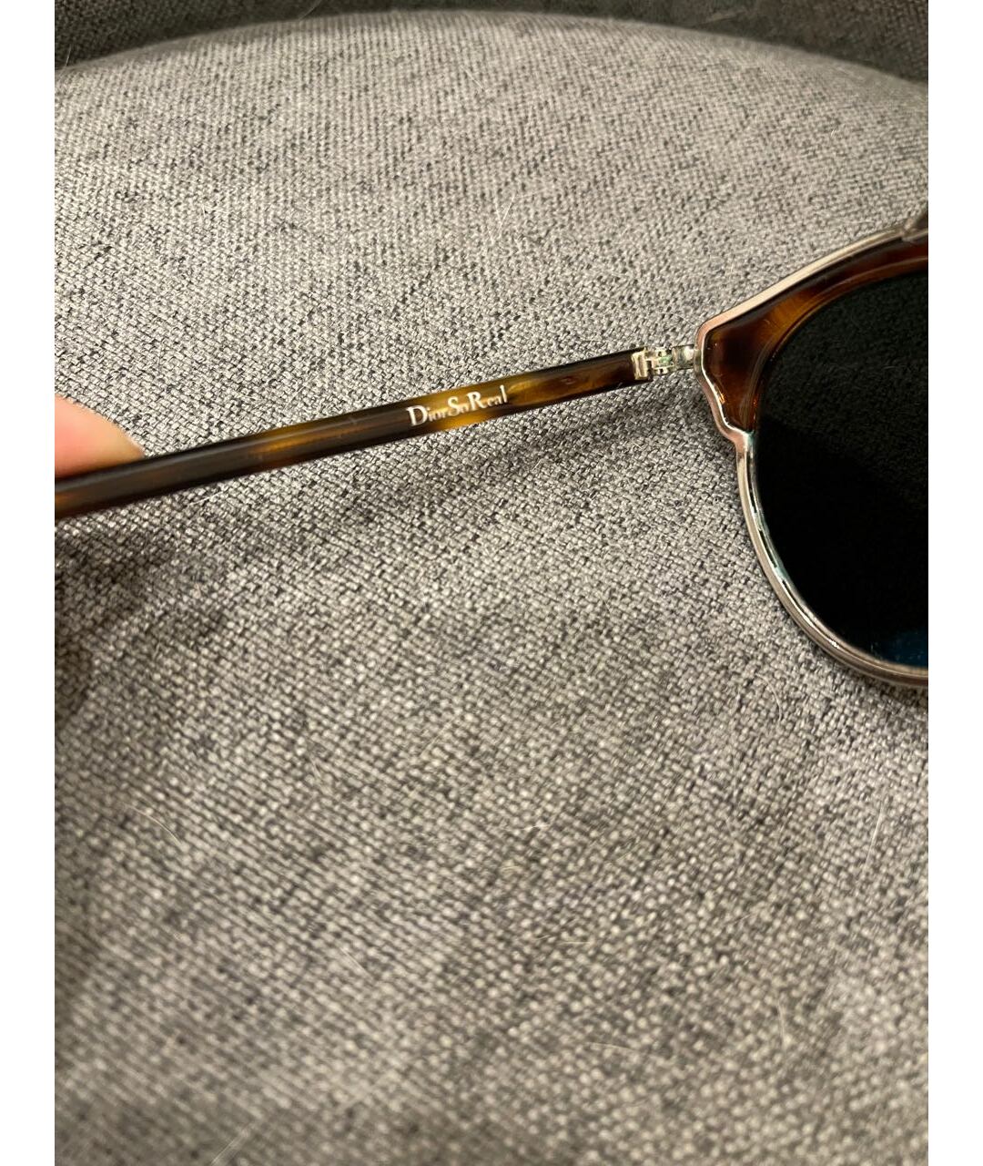 CHRISTIAN DIOR PRE-OWNED Коричневые пластиковые солнцезащитные очки, фото 6