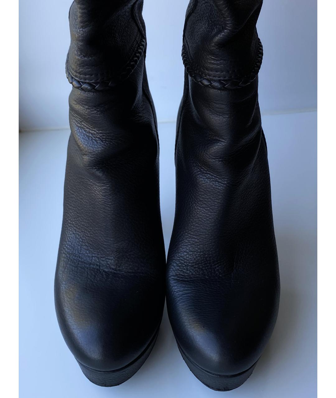 GUCCI Черные кожаные сапоги, фото 2