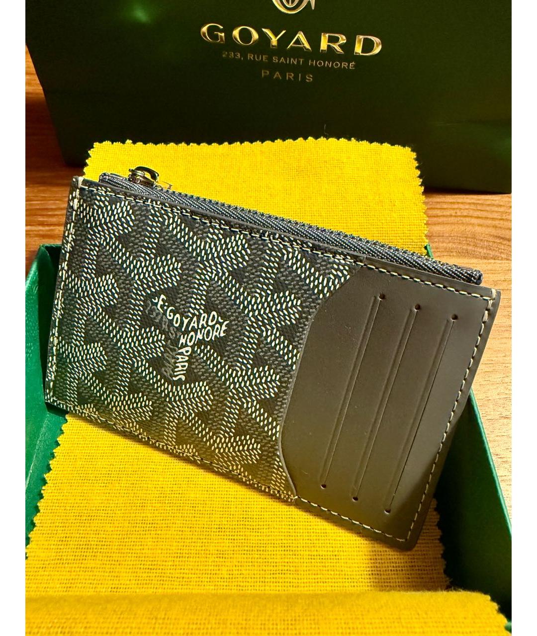GOYARD Серый кожаный кардхолдер, фото 7