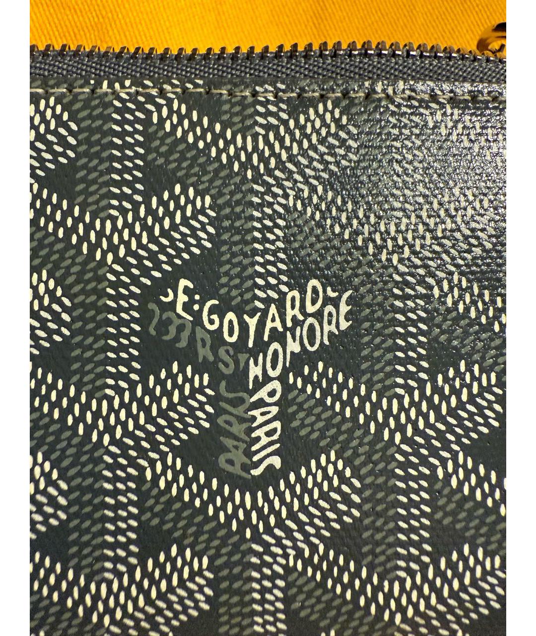 GOYARD Серый кожаный кардхолдер, фото 5