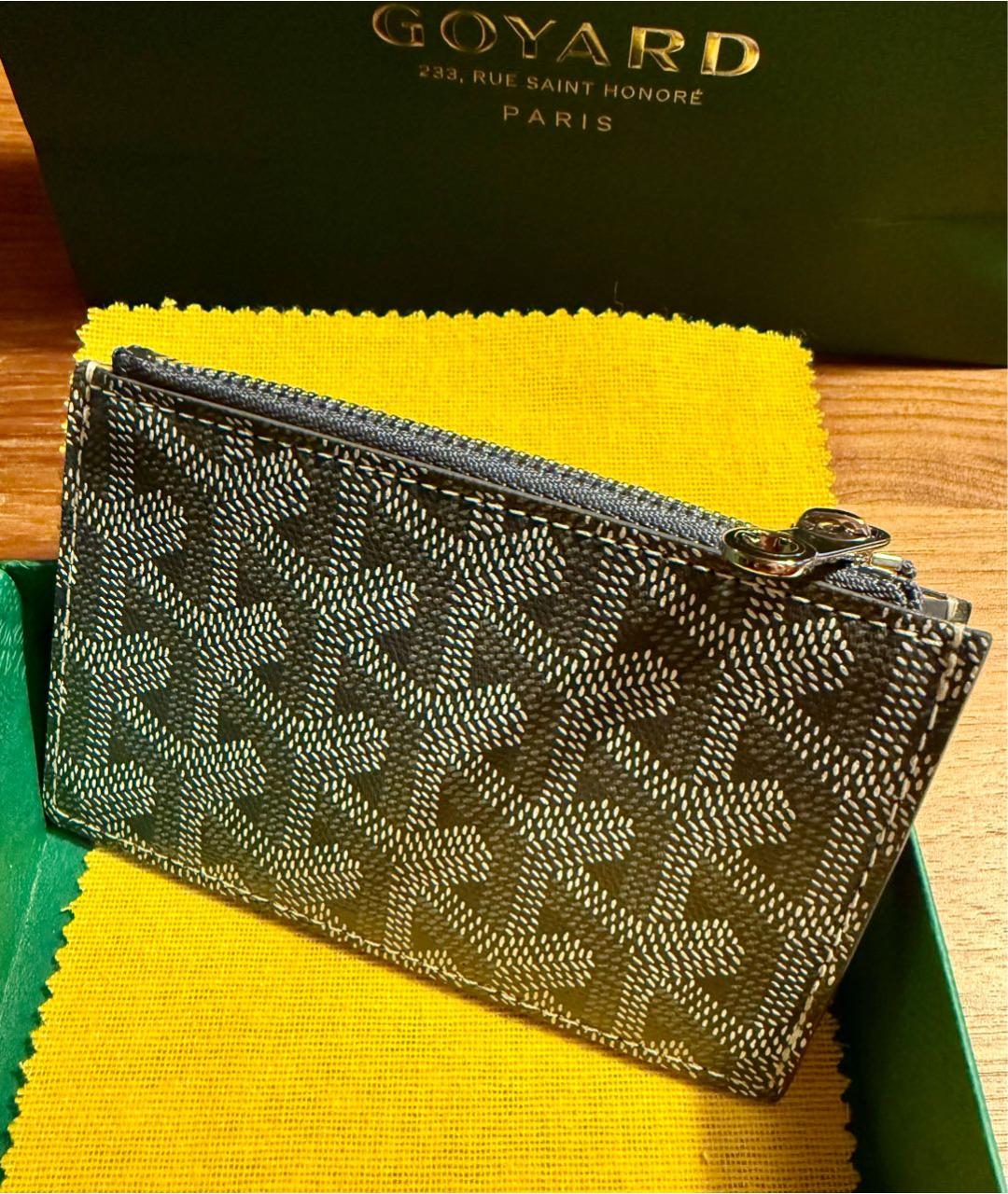 GOYARD Серый кожаный кардхолдер, фото 2