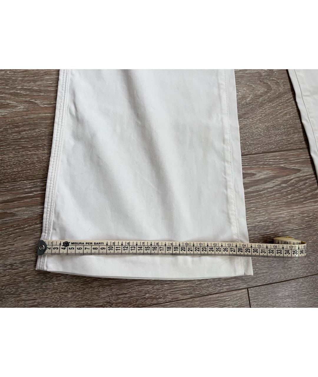 JUICY COUTURE Белые хлопко-эластановые джинсы клеш, фото 8