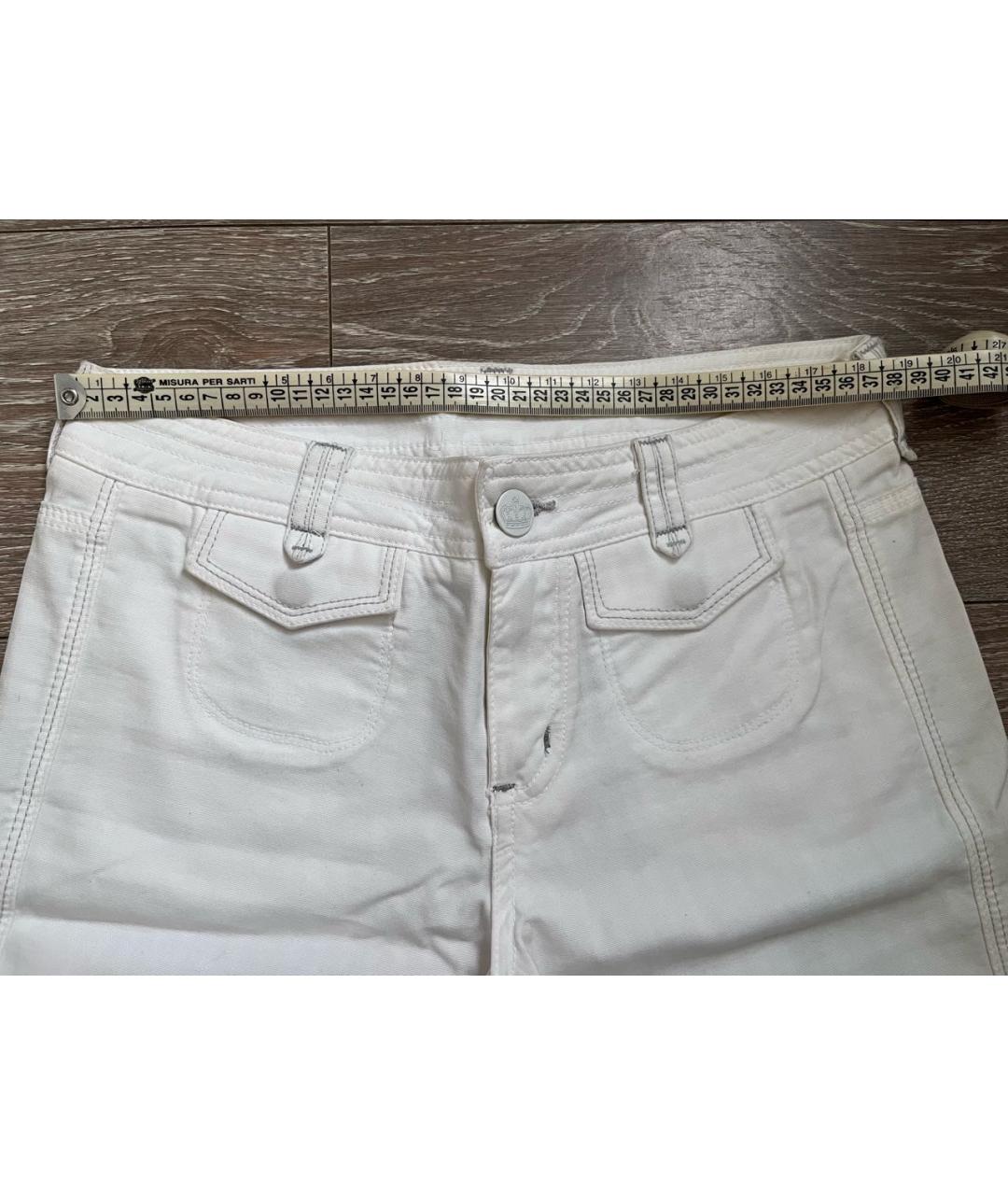 JUICY COUTURE Белые хлопко-эластановые джинсы клеш, фото 6