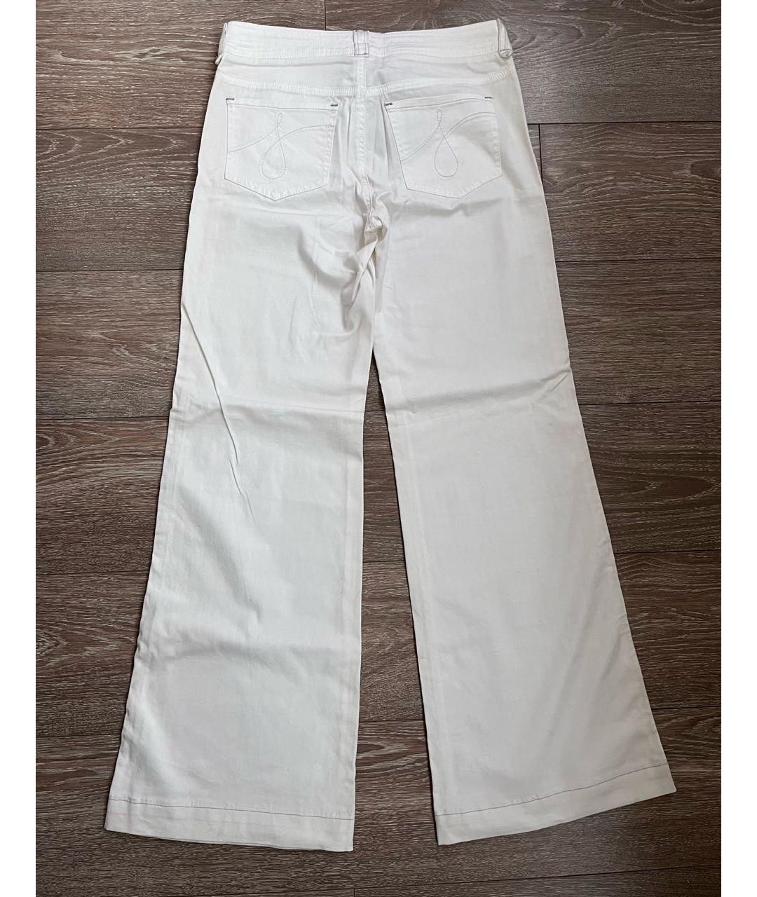 JUICY COUTURE Белые хлопко-эластановые джинсы клеш, фото 2