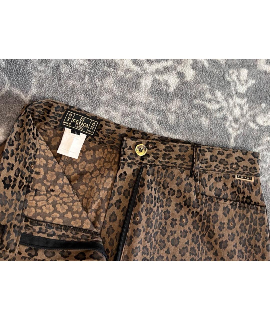 FENDI Полиэстеровые прямые брюки, фото 4