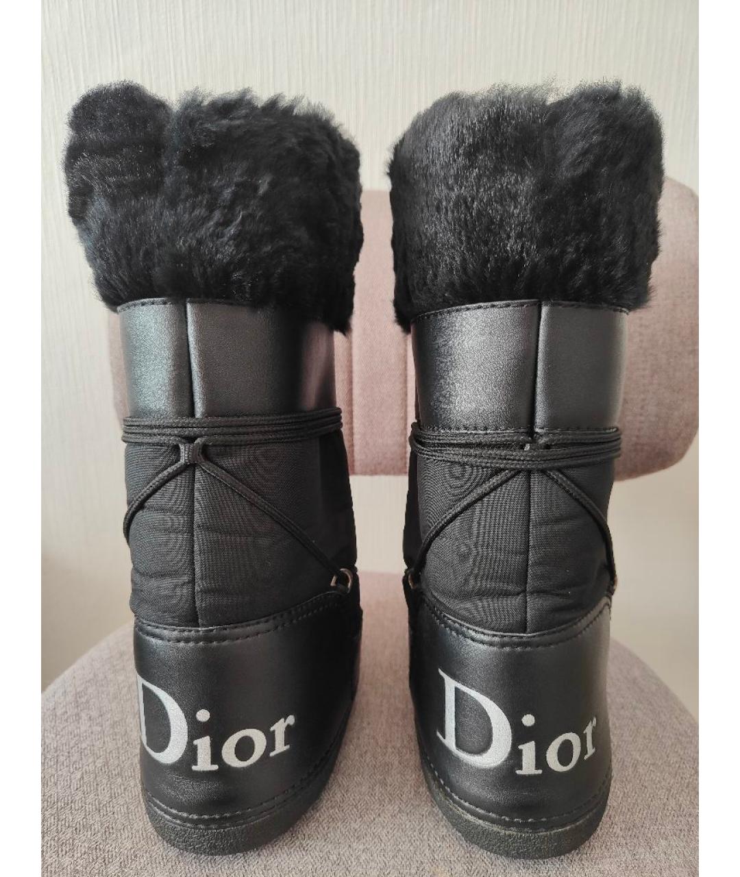 CHRISTIAN DIOR Черные сапоги, фото 5