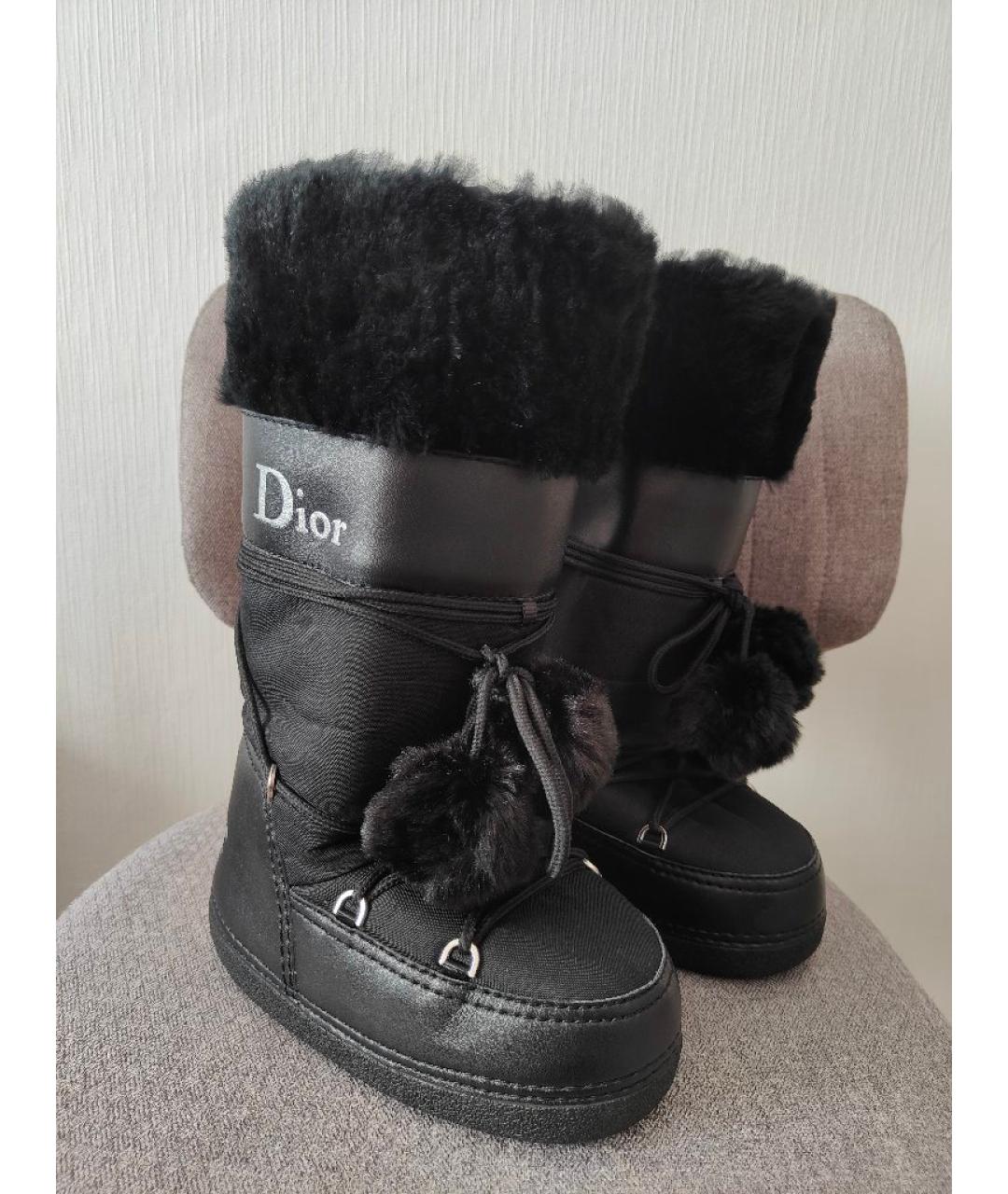 CHRISTIAN DIOR Черные сапоги, фото 2