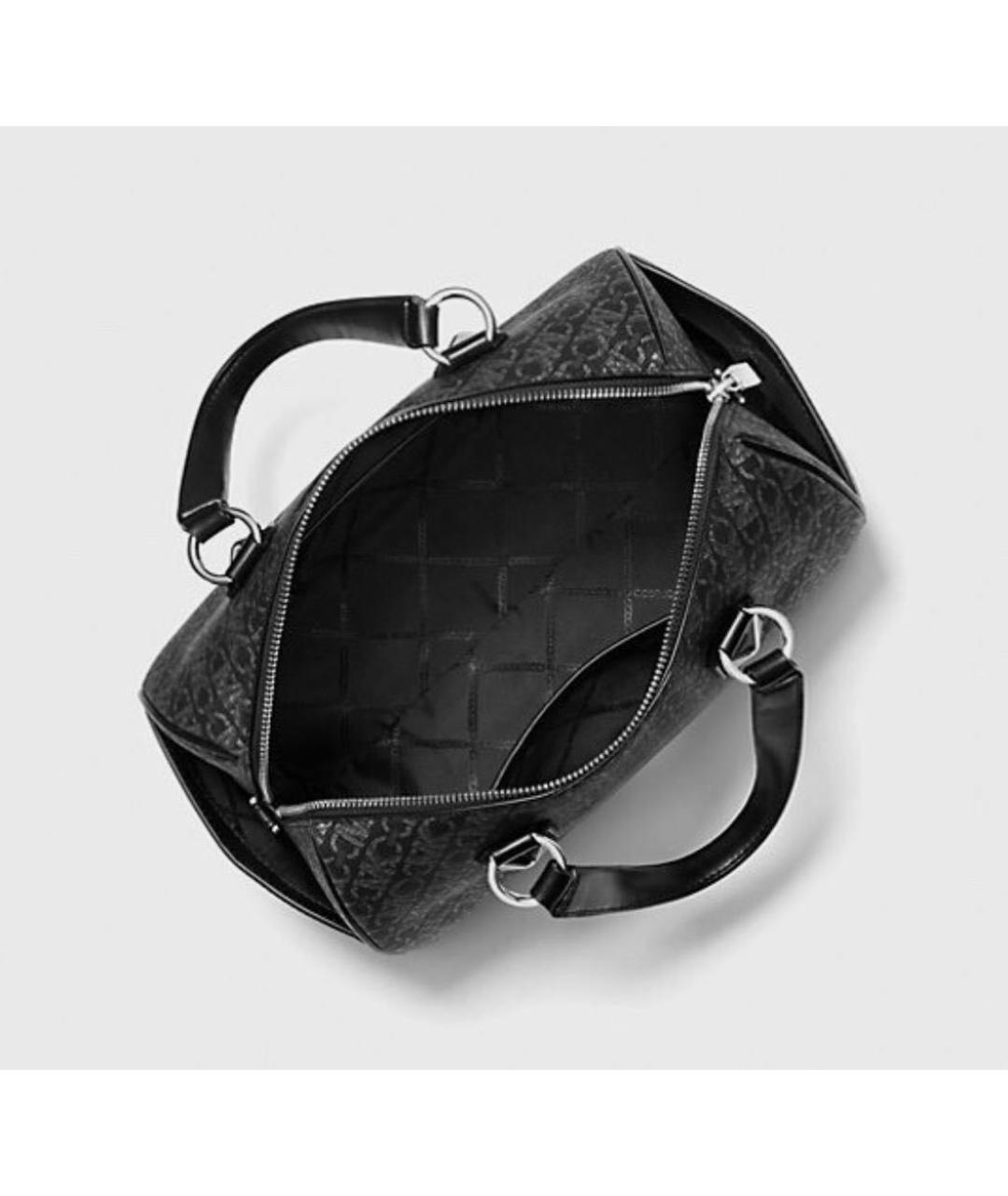 MICHAEL KORS Черная сумка с короткими ручками из искусственной кожи, фото 4