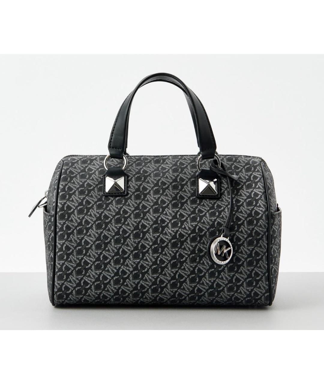 MICHAEL KORS Черная сумка с короткими ручками из искусственной кожи, фото 5