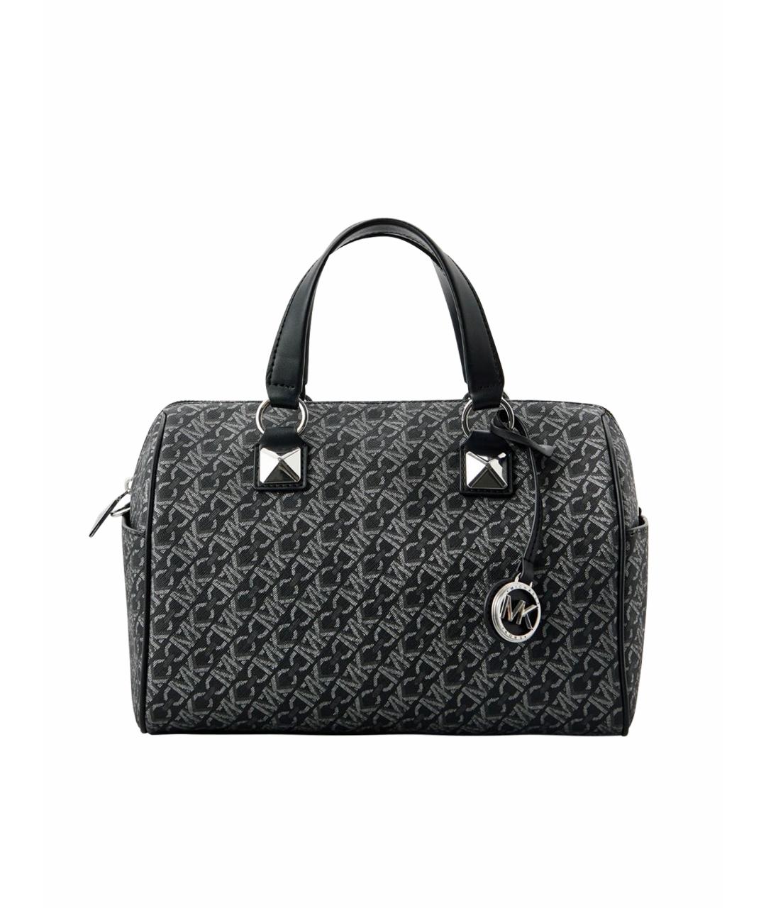 MICHAEL KORS Черная сумка с короткими ручками из искусственной кожи, фото 1