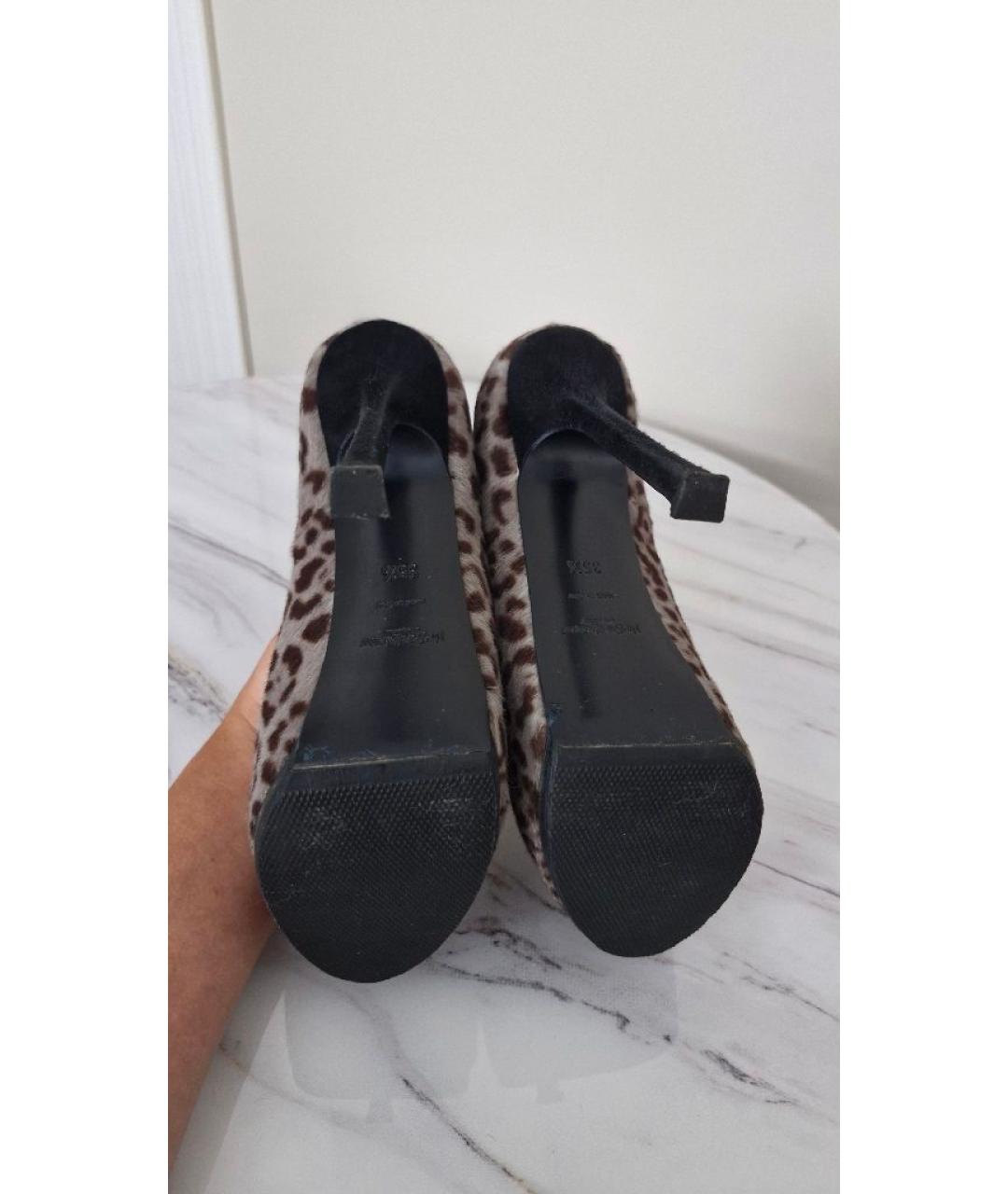 SAINT LAURENT Коричневые туфли, фото 6