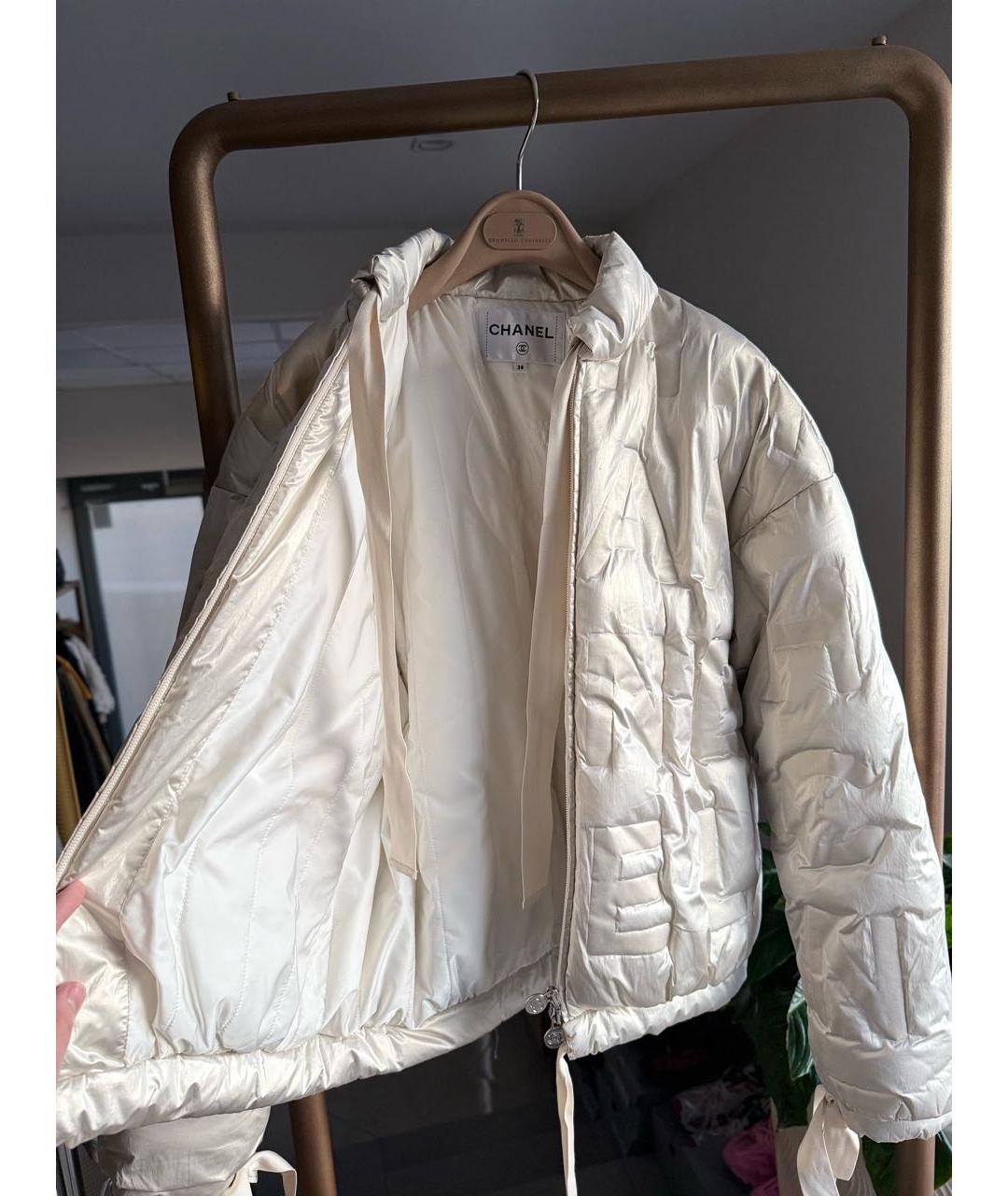 CHANEL Бежевый пуховик, фото 5