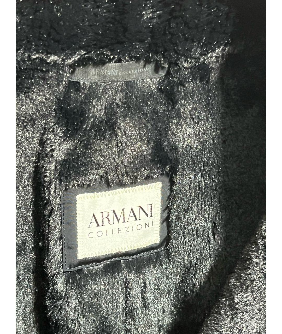 ARMANI COLLEZIONI Темно-синее пальто, фото 6