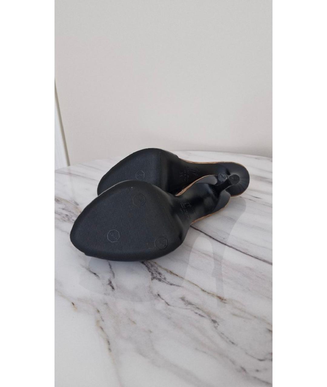 GIUSEPPE ZANOTTI DESIGN Темно-синие мюли из лакированной кожи, фото 6