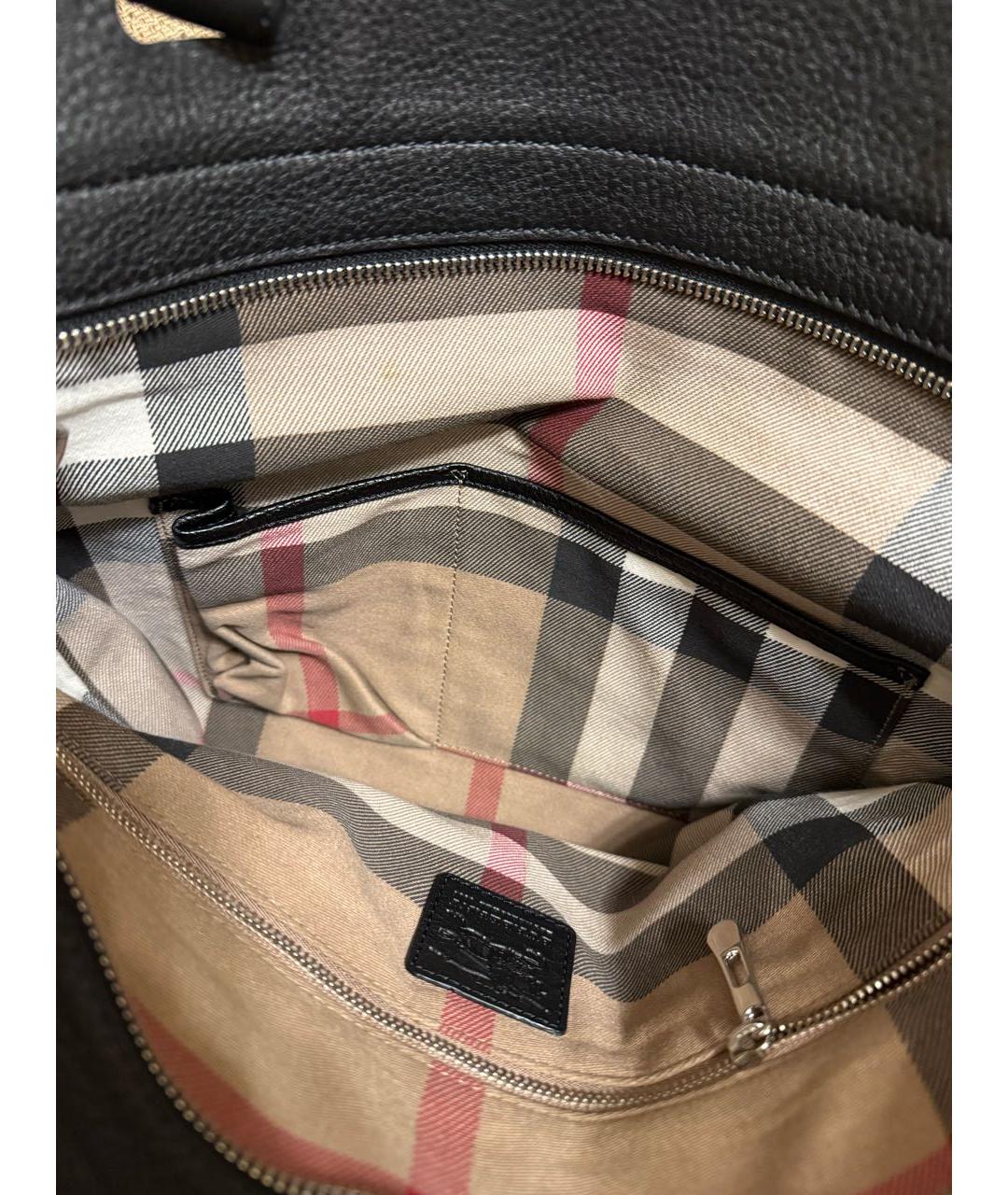BURBERRY Серая тканевая сумка тоут, фото 4