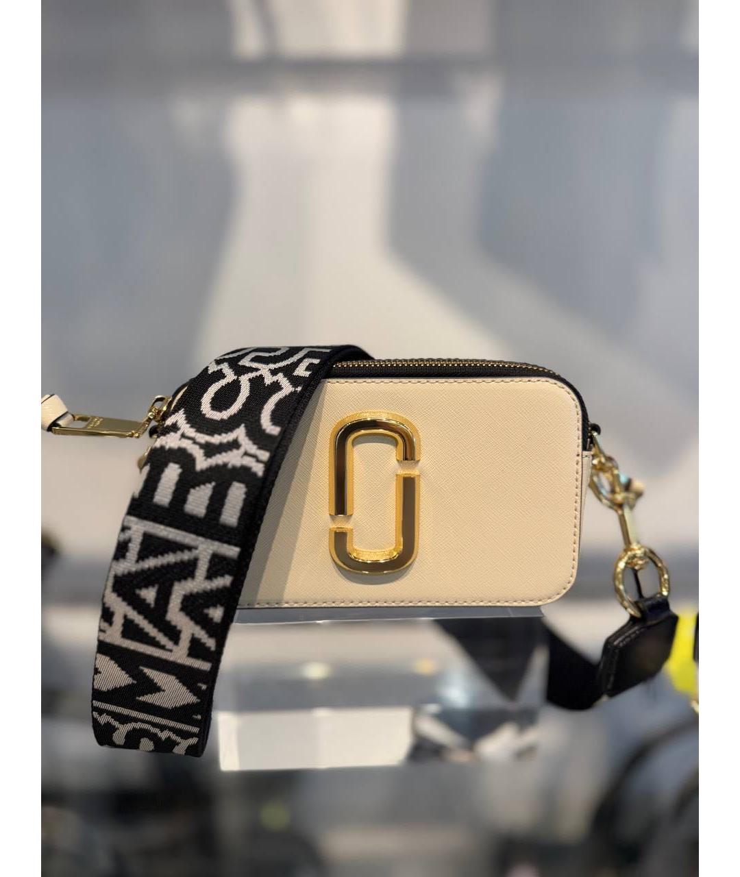 MARC JACOBS Бежевая кожаная сумка через плечо, фото 4
