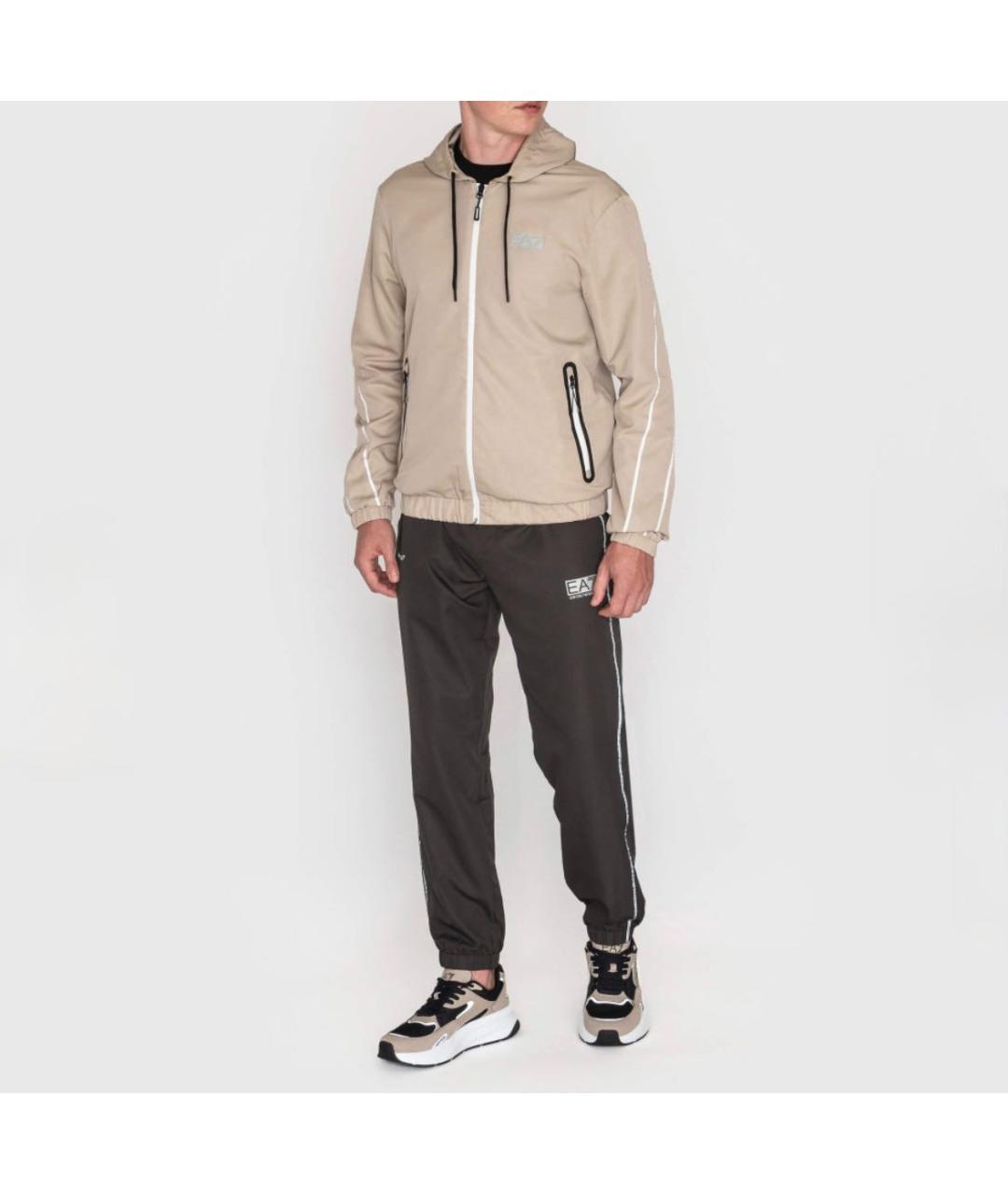 EMPORIO ARMANI Хаки полиэстеровый спортивный костюм, фото 9
