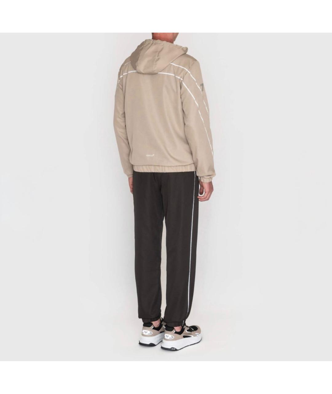 EMPORIO ARMANI Хаки полиэстеровый спортивный костюм, фото 2