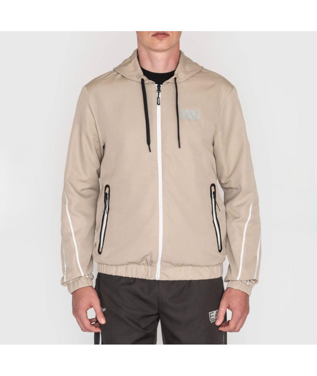 EMPORIO ARMANI Хаки полиэстеровый спортивный костюм, фото 3