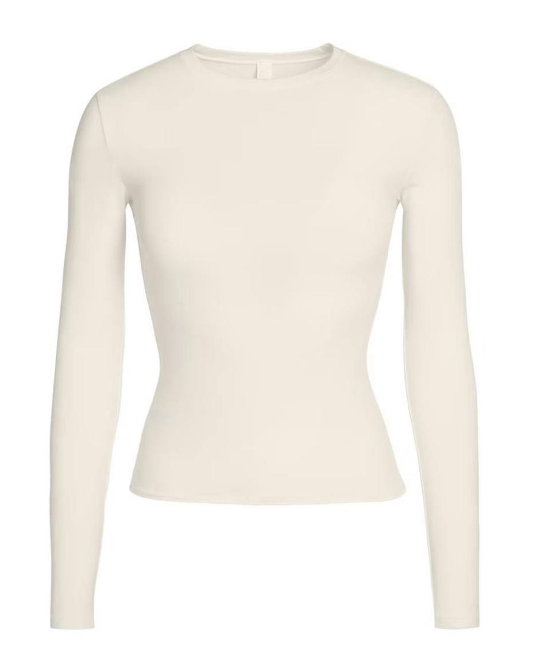 SKIMS Бежевый хлопко-эластановый спортивные костюмы, фото 7