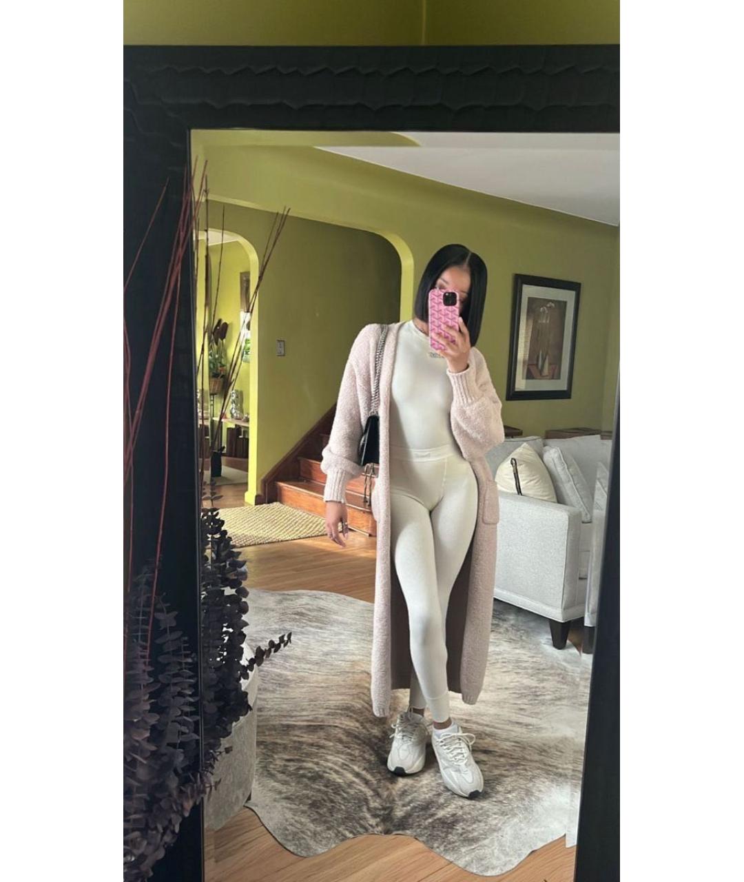 SKIMS Бежевый хлопко-эластановый спортивные костюмы, фото 4