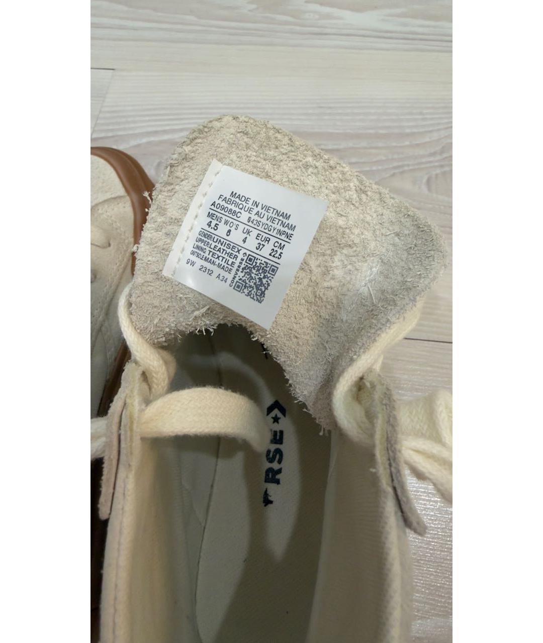 CONVERSE Бежевые замшевые кеды, фото 5