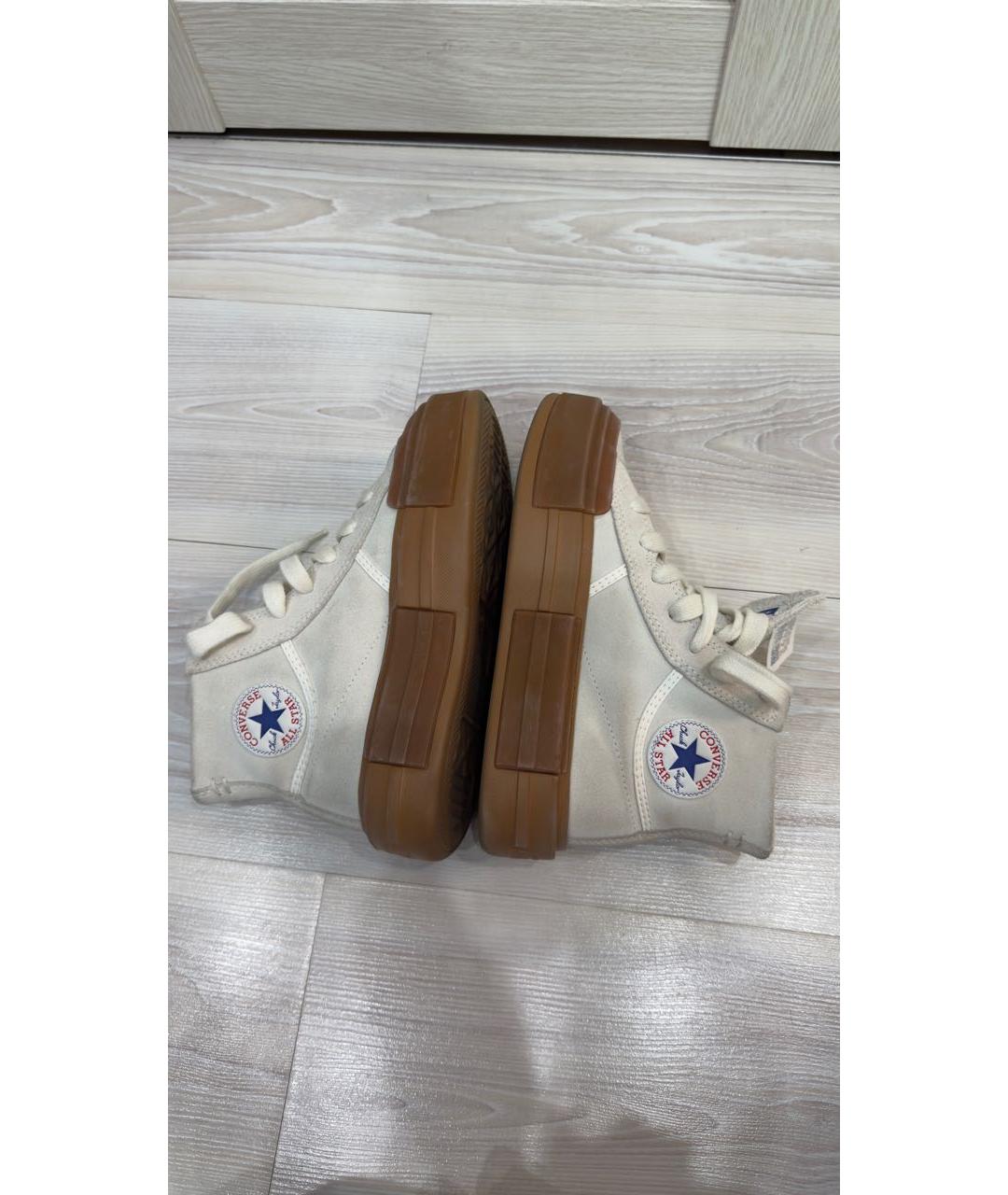 CONVERSE Бежевые замшевые кеды, фото 6