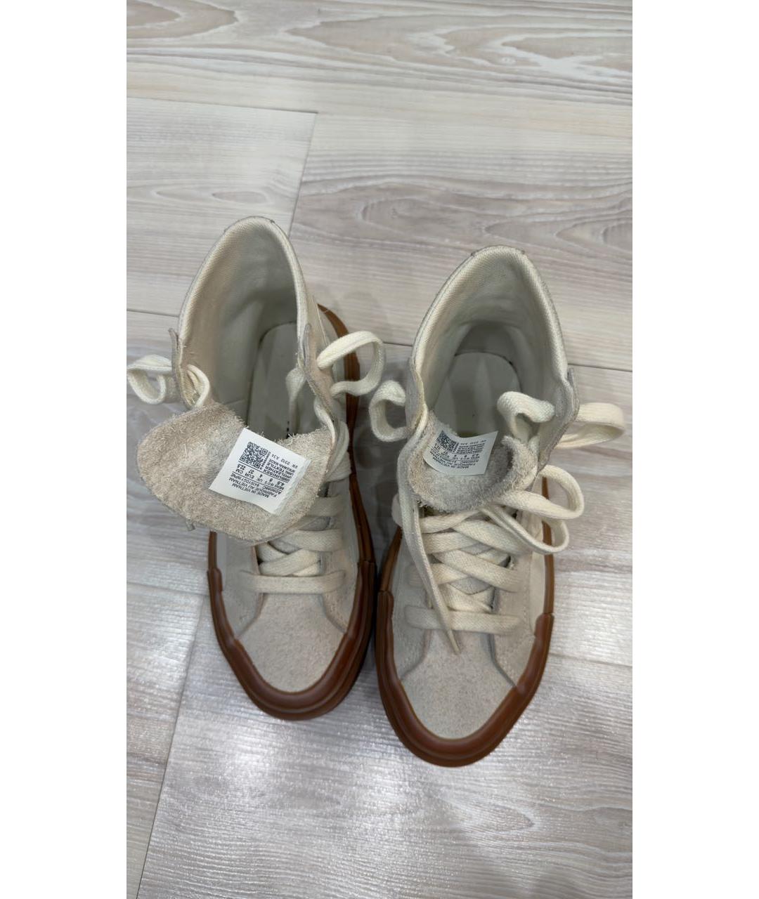 CONVERSE Бежевые замшевые кеды, фото 3
