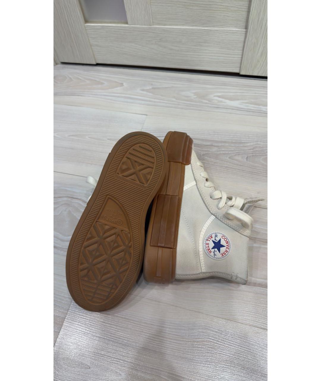 CONVERSE Бежевые замшевые кеды, фото 7