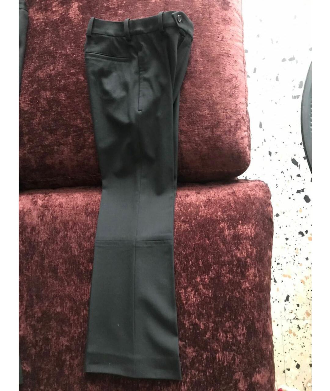 CHLOE Черные шерстяные брюки широкие, фото 2