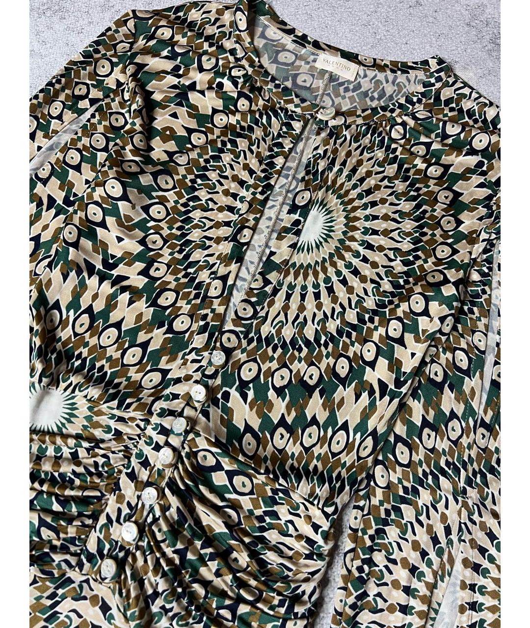 VALENTINO Мульти вискозное коктейльное платье, фото 6
