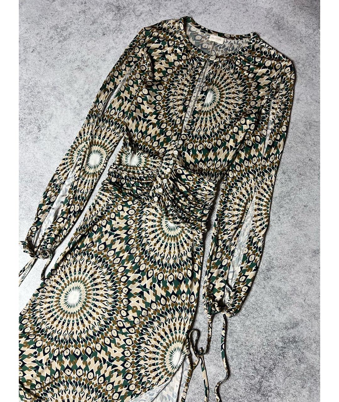 VALENTINO Мульти вискозное коктейльное платье, фото 4