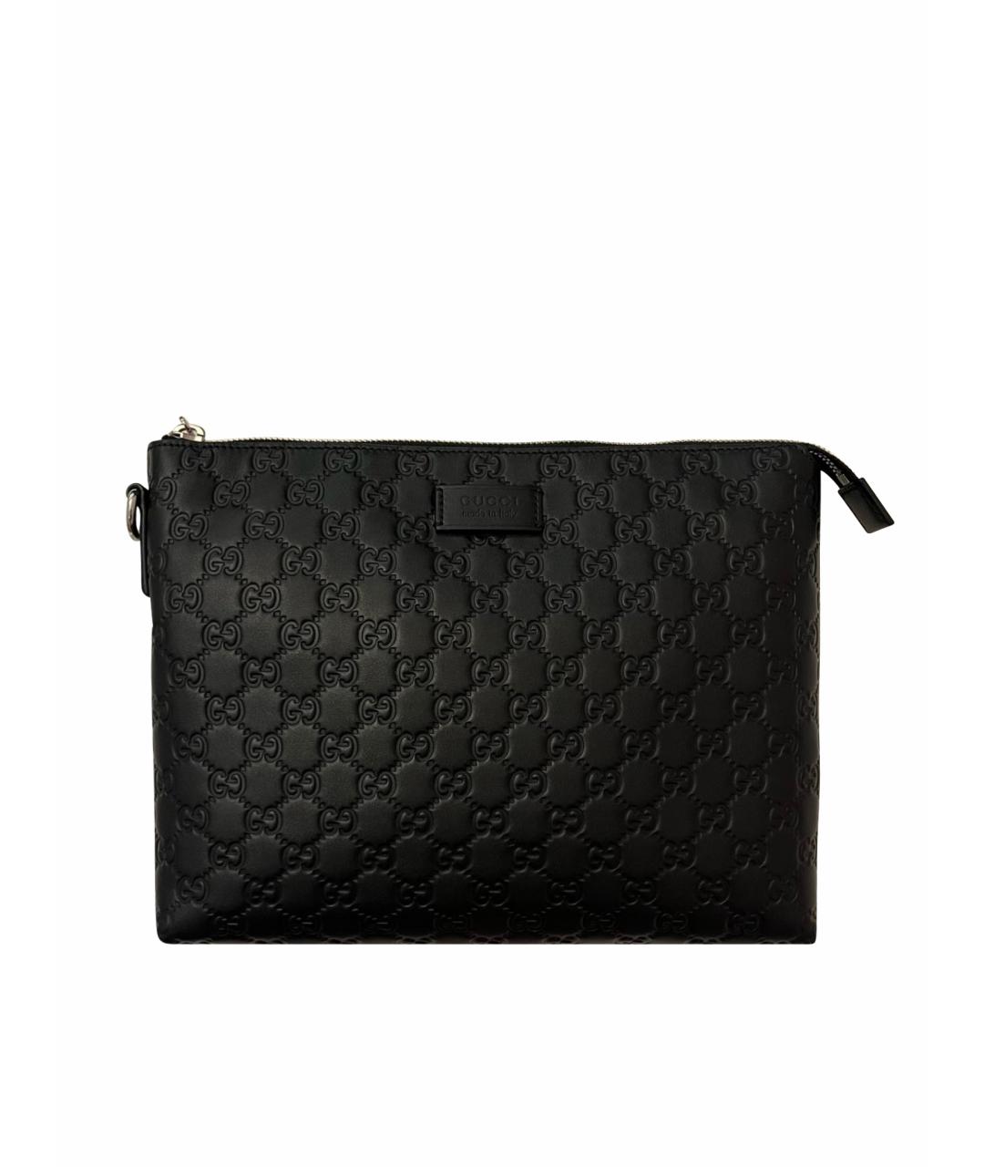 GUCCI Черная кожаная папка для документов, фото 1