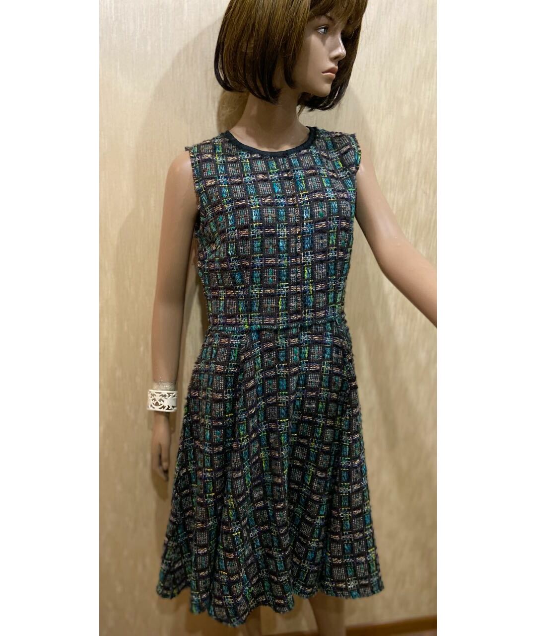 DOLCE&GABBANA Зеленые шерстяное повседневное платье, фото 6