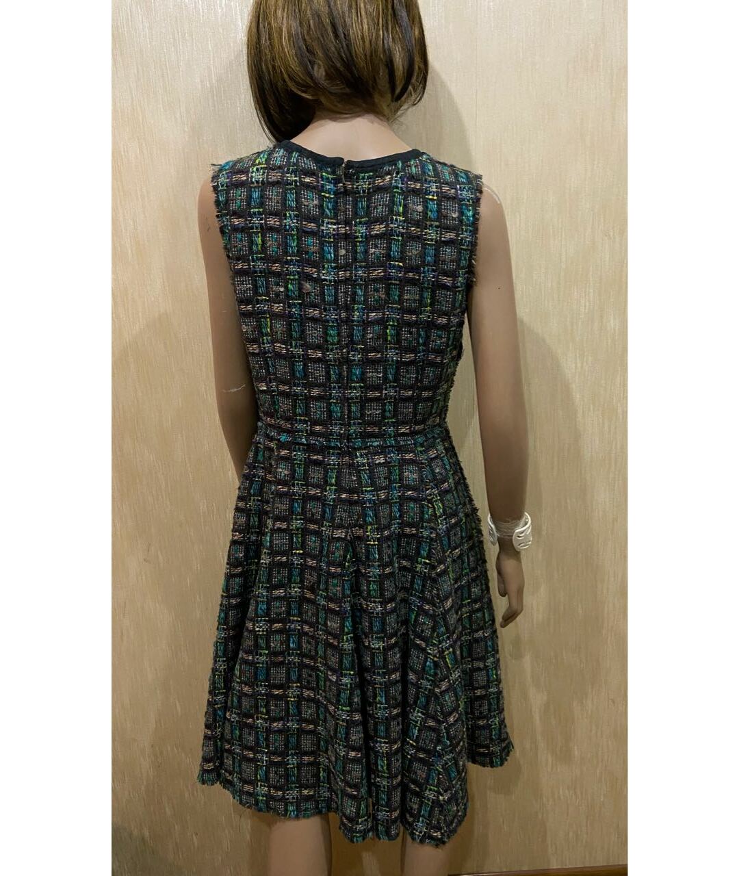 DOLCE&GABBANA Зеленые шерстяное повседневное платье, фото 8