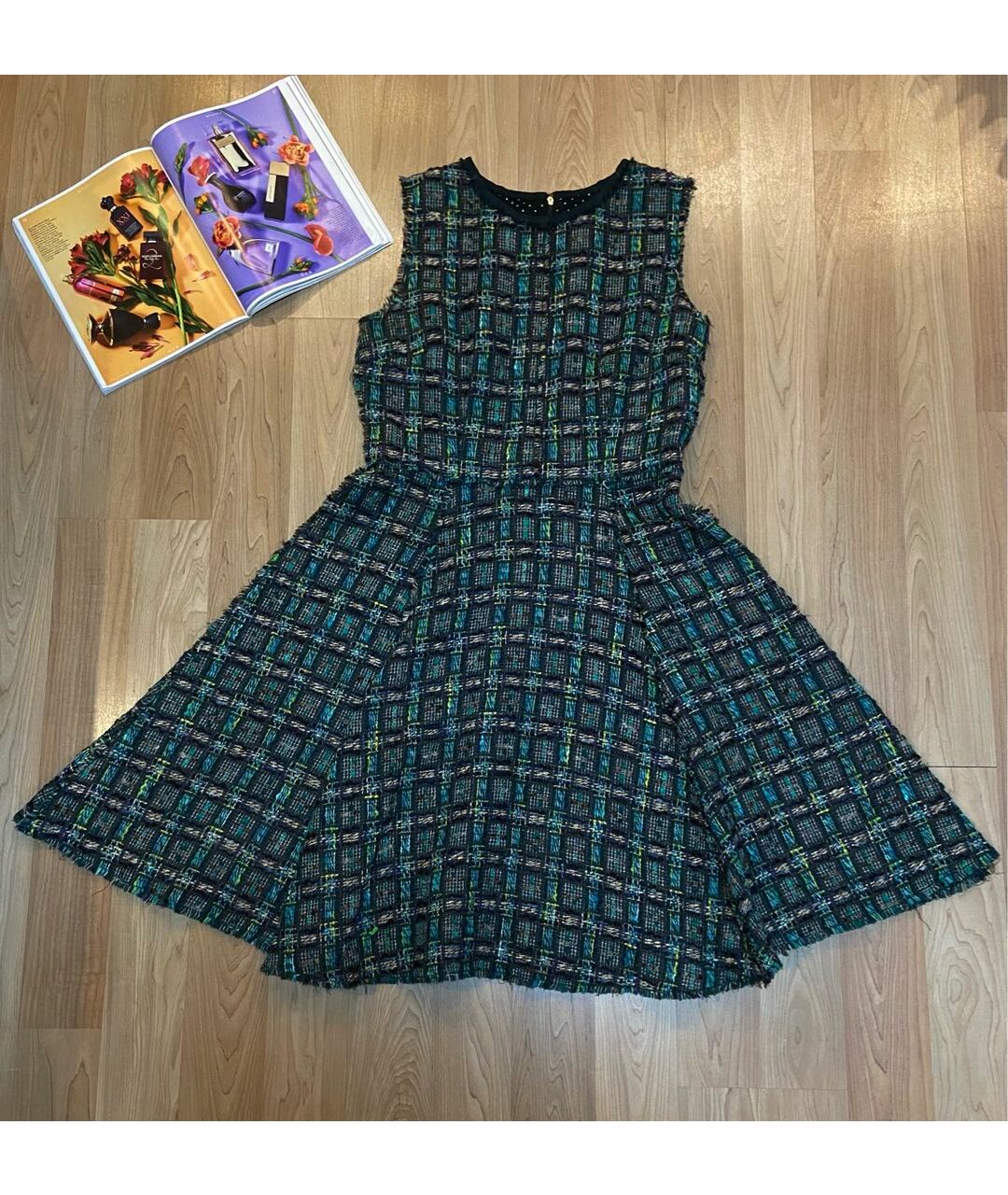 DOLCE&GABBANA Зеленые шерстяное повседневное платье, фото 9