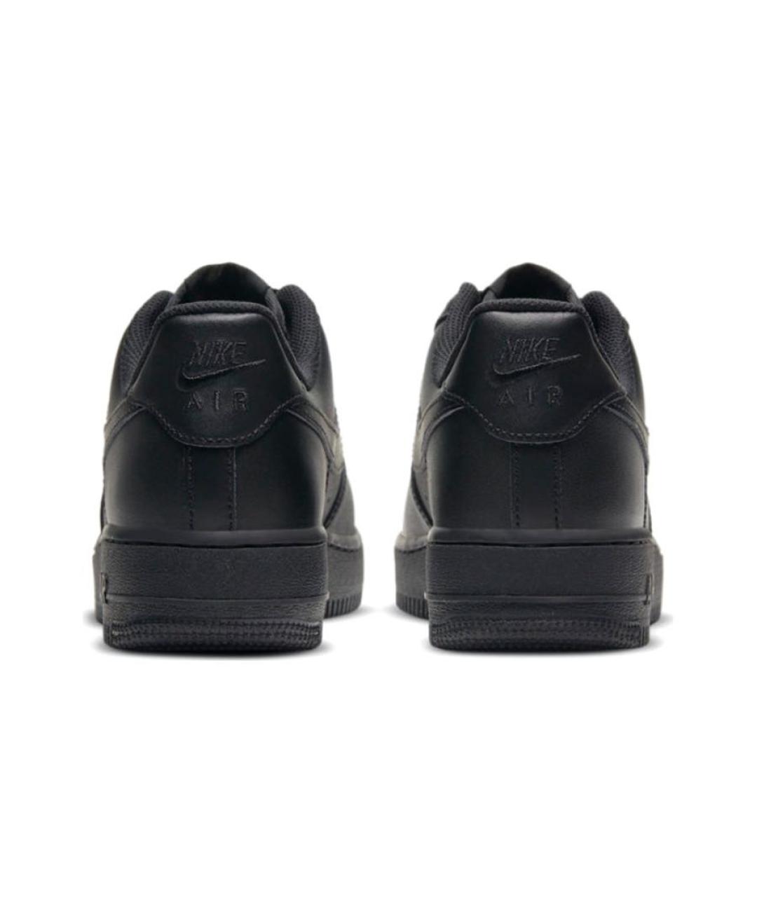 NIKE Черные кожаные кроссовки, фото 4