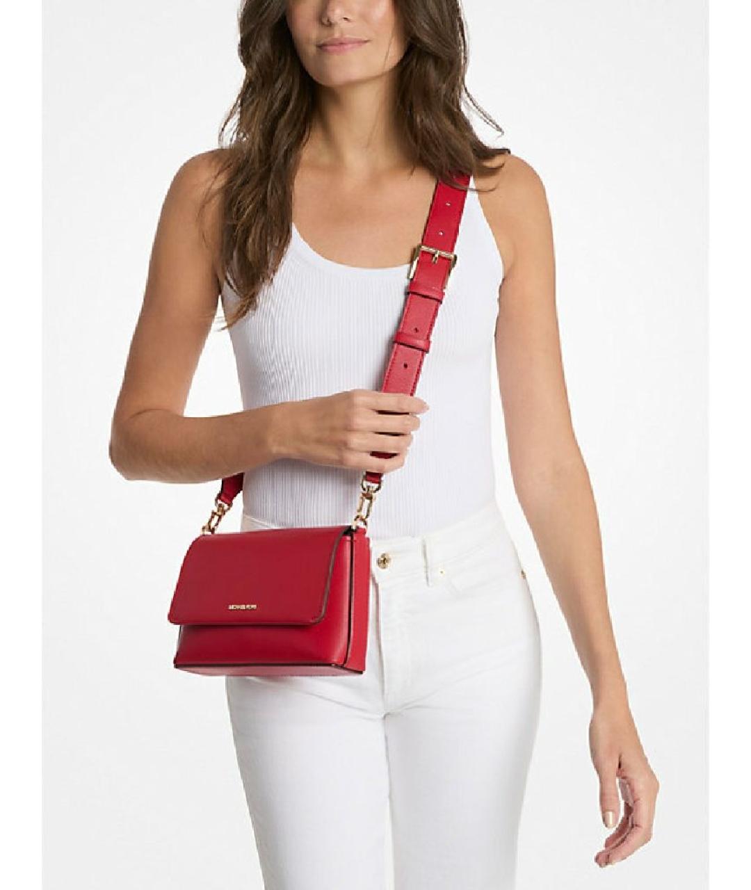 MICHAEL KORS Коричневая сумка через плечо из искусственной кожи, фото 3